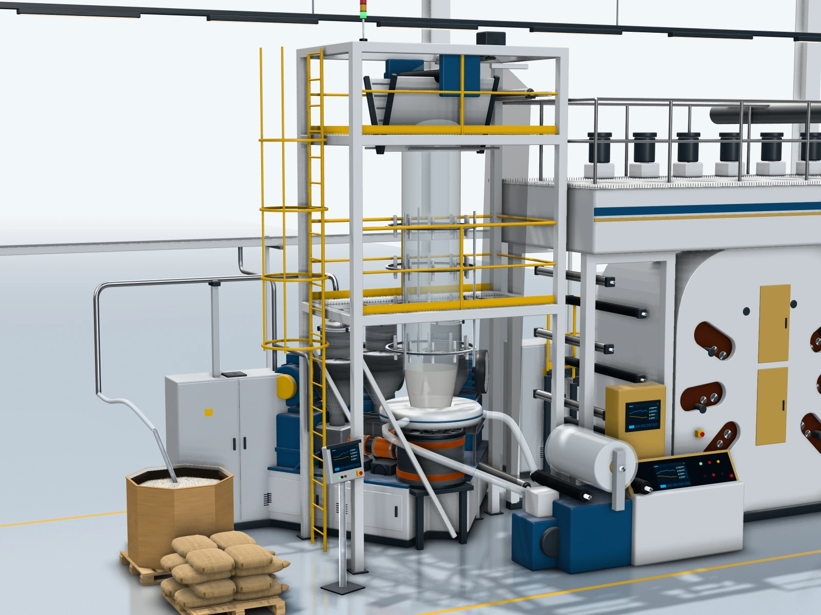 Schematic: Film Extrusion